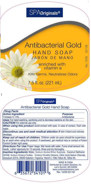 Spa Originals Antibacterial Gold Hand