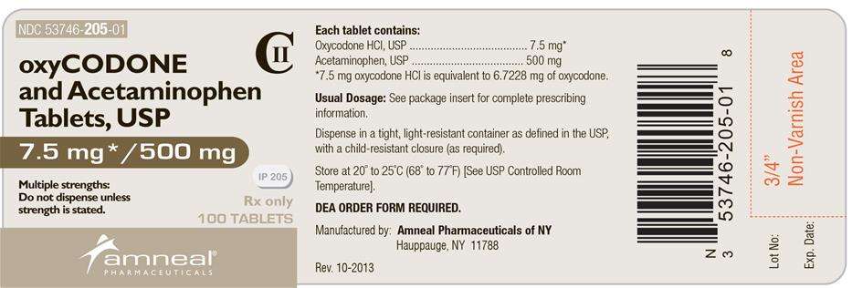 Oxycodone and Acetaminophen