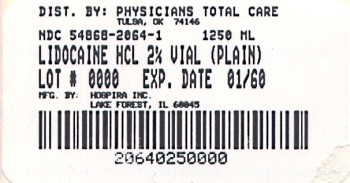 LIDOCAINE HYDROCHLORIDE