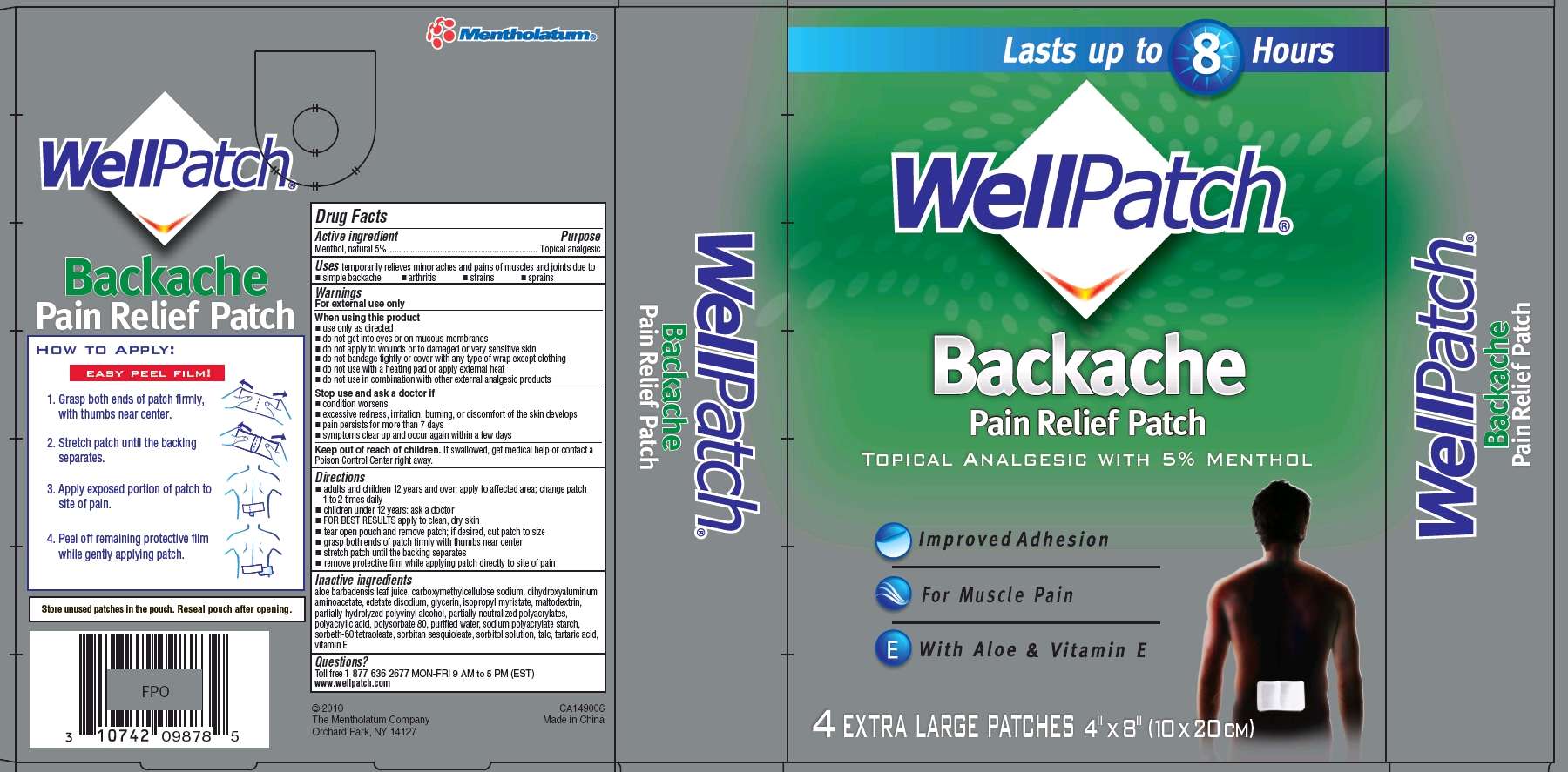 WellPatch Backache Pain Relief