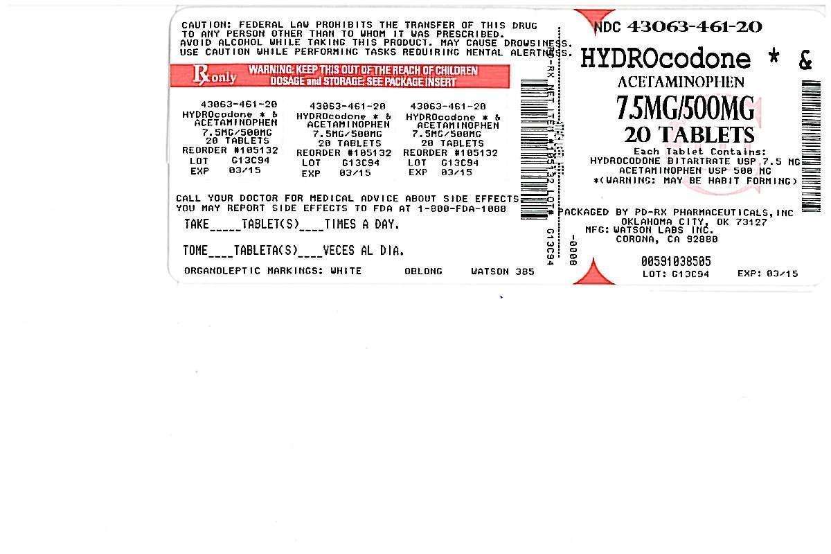 Hydrocodone Bitartrate and Acetaminophen