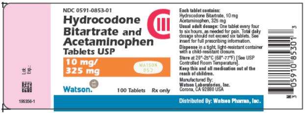 Hydrocodone Bitartrate and Acetaminophen