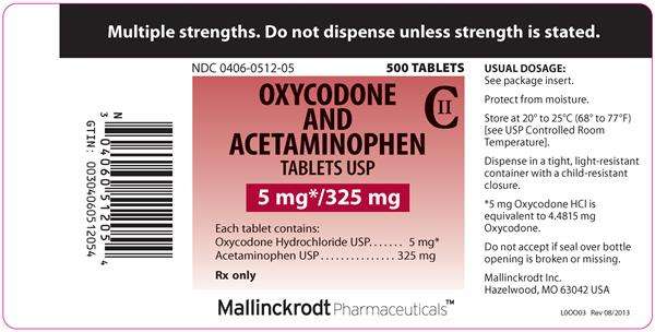 OXYCODONE AND ACETAMINOPHEN