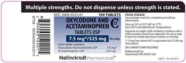 OXYCODONE AND ACETAMINOPHEN