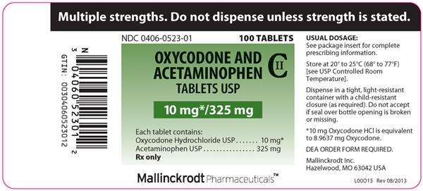 OXYCODONE AND ACETAMINOPHEN