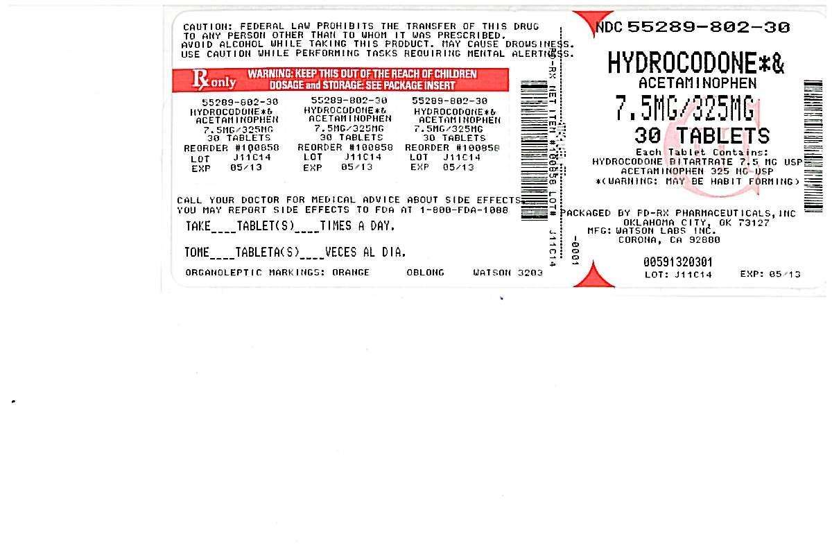 Hydrocodone Bitartrate and Acetaminophen