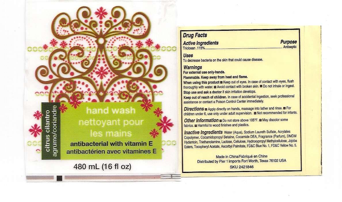 Hand Wash Nettoyant Pour Les Mains Citrus Cilantro