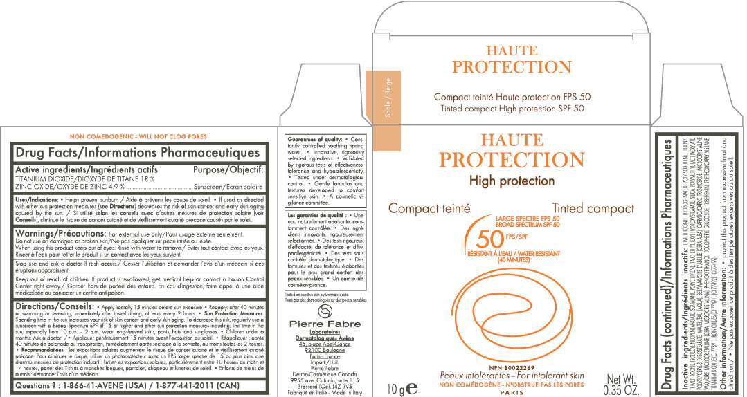 HAUTE PROTECTION High Protection Tinted Compact BROAD SPECTRUM SPF 50 BEIGE