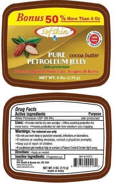 Sof Skin Pure Petroleum Cocoa Butter Scented