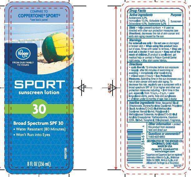 Kroger Sport Sunscreen SPF 30