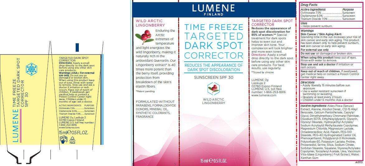 Lumene Time Freeze Targeted Dark Spot Corrector Sunscreen SPF 30