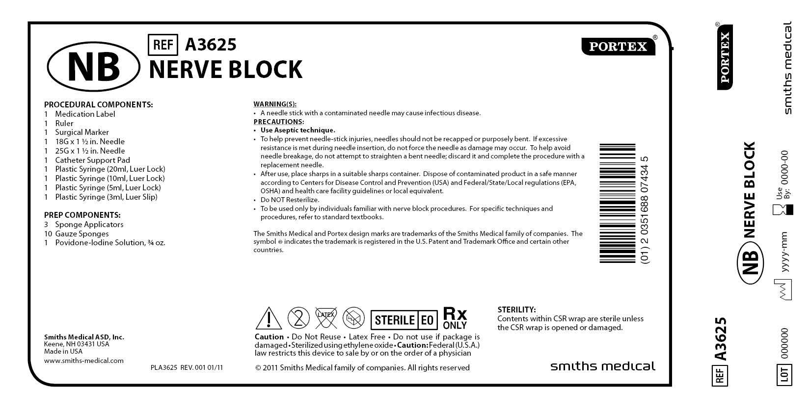 A3625 PORTEX NERVE BLOCK