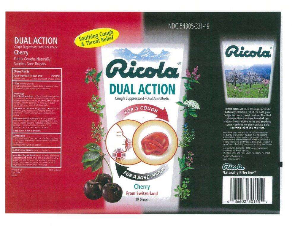 DUAL ACTION CHERRY COUGH SUPPRESSANT ORAL ANESTHETIC