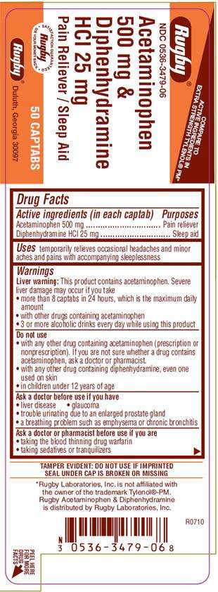 Acetaminophen and Diphenhydramine HCl