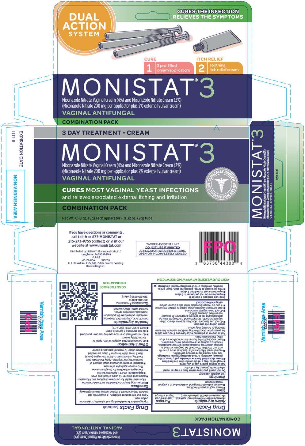 Monistat 3 Combination Pack