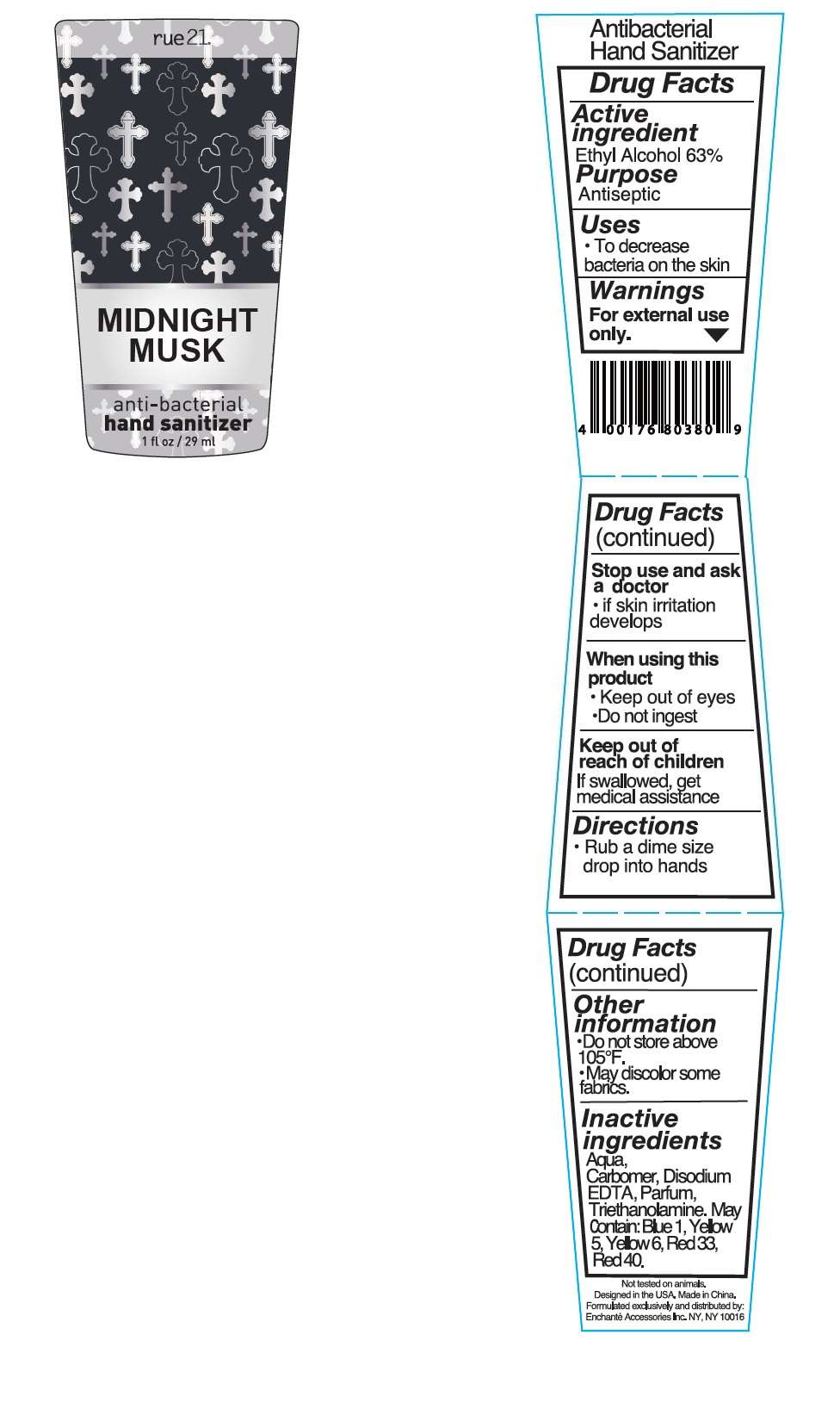 RUE21 Midnight Musk Antibacterial Hand Sanitizer