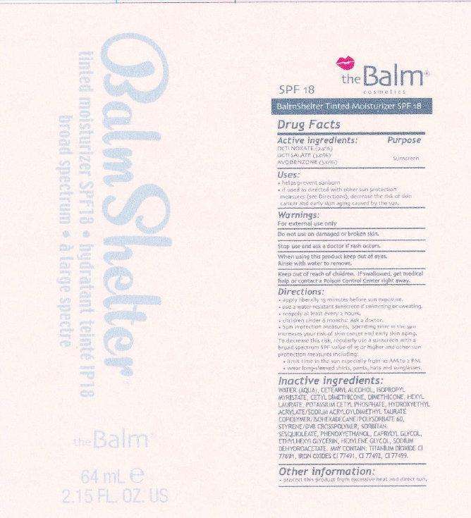 the Balm BalmShelter tinted moisturizer SPF 18 broad spectrum medium dark