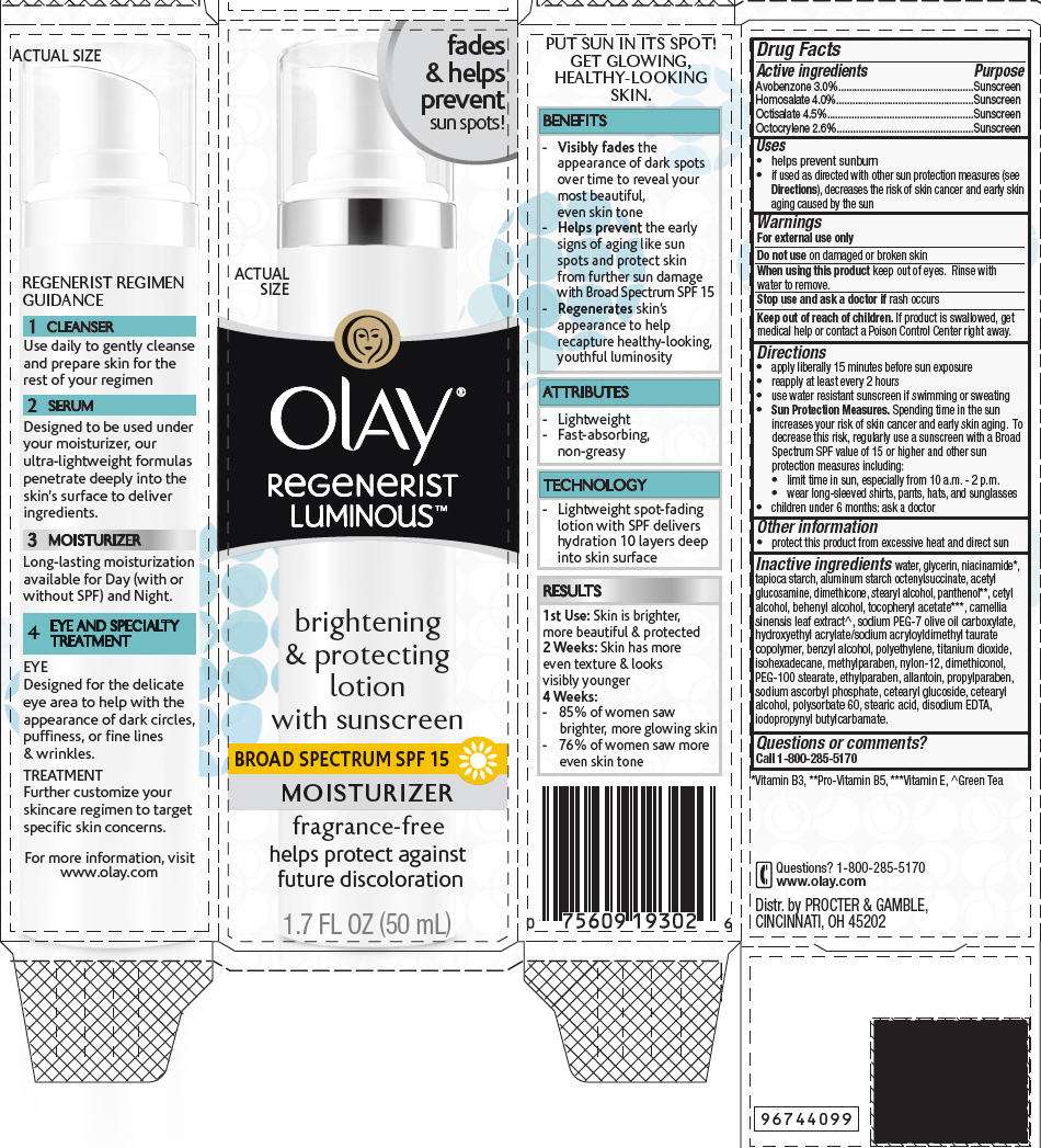 Olay Regenerist Luminous Brightening and Protecting