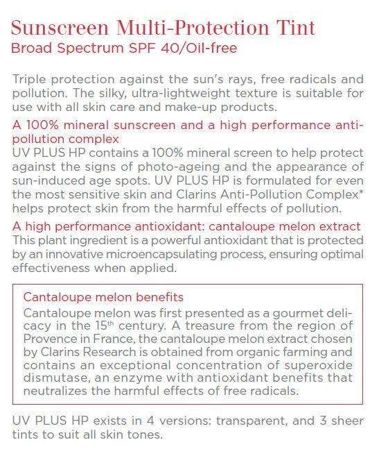 CLARINS UV PLUS HP Broad Spectrum SPF 40 Sunscreen Multi-Protection Tint MEDIUM