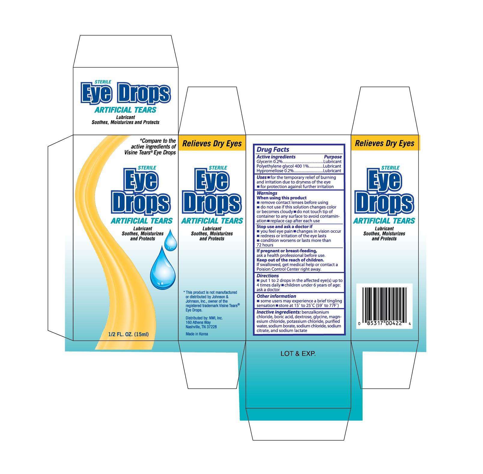 NWI Artificial Tears Eye