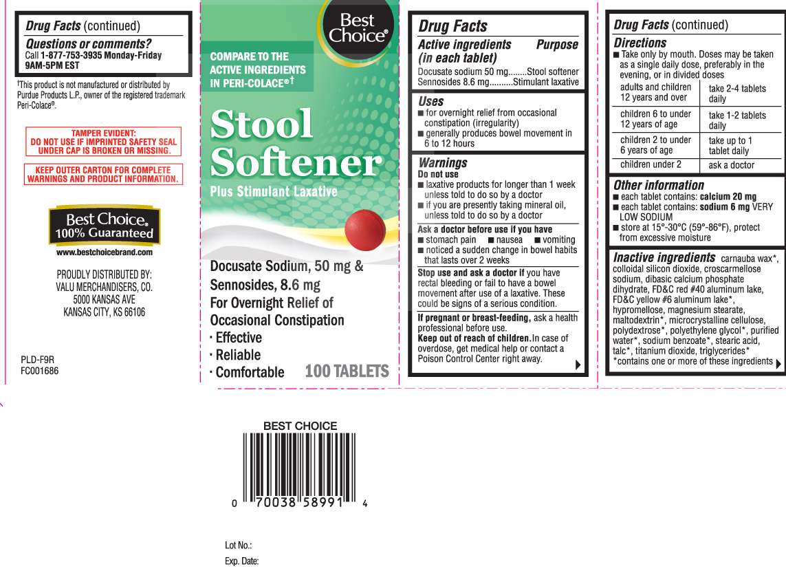 Stool Softener plus Stimulant Laxative