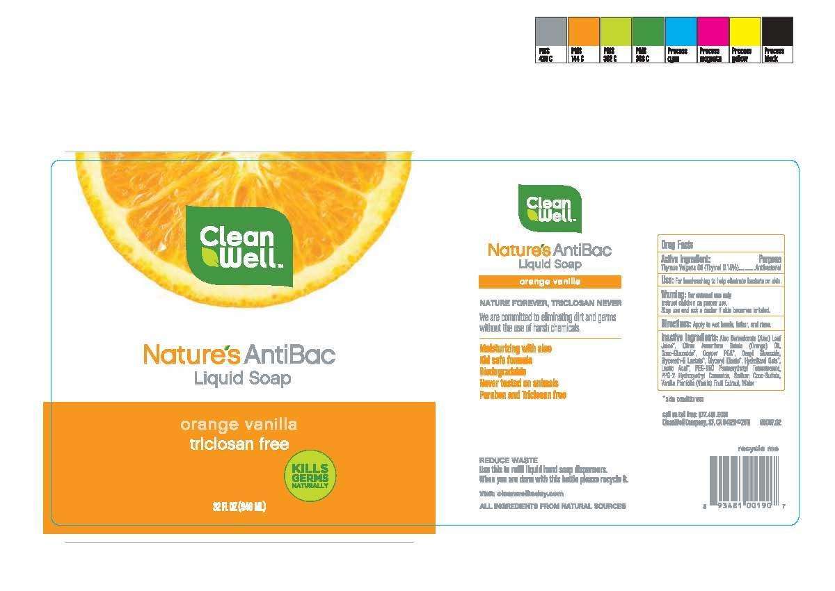 Natures Antibac Orange Vanilla