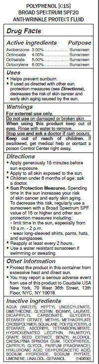 POLYPHENOL C15 BROAD SPECTRUM SPF20 ANTI-WRINKLE PROTECT FLUID