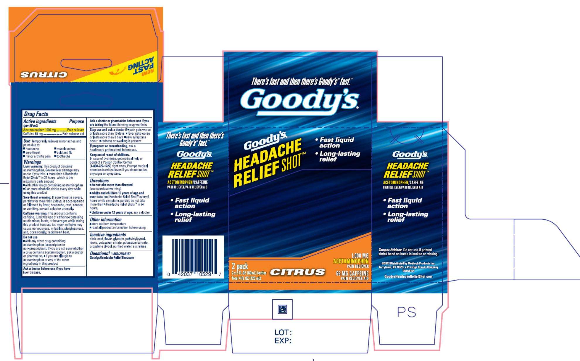 Goodys Headache Relief Shot