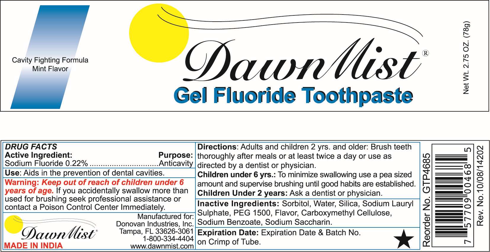 DAWNMIST FLUORIDE