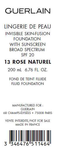 LINGERIE DE PEAU INVISIBLE SKIN-FUSION FOUNDATION WITH SUNSCREEN BROAD SPECTRUM SPF 20 13 ROSE NATUREL