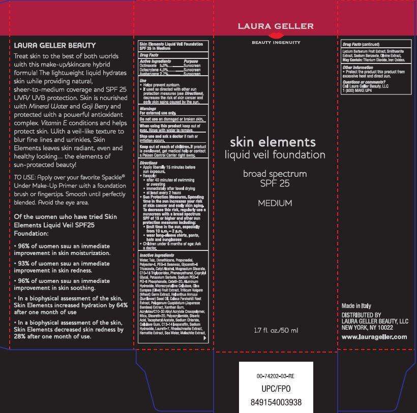 skin elements liquid veil foundation broad spectrum SPF 25