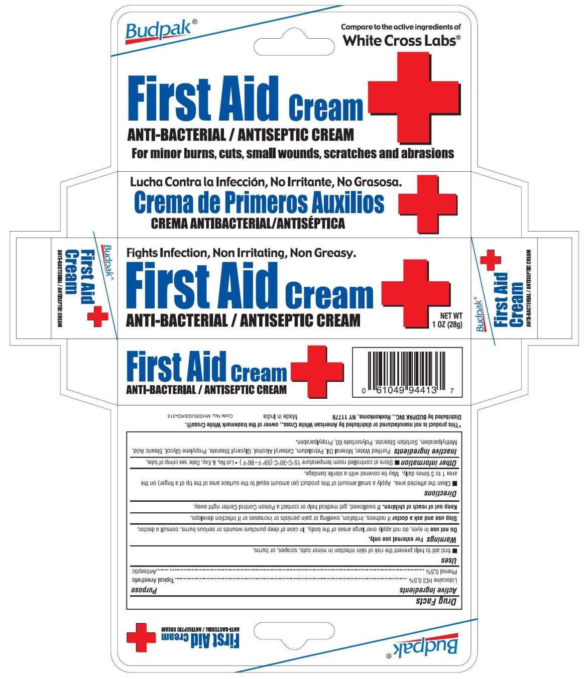 Budpak First Aid