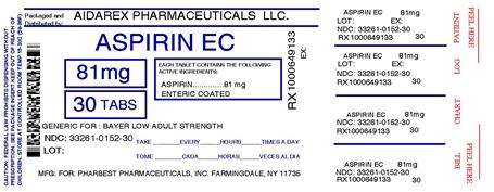 Adult Low Dose Aspirin