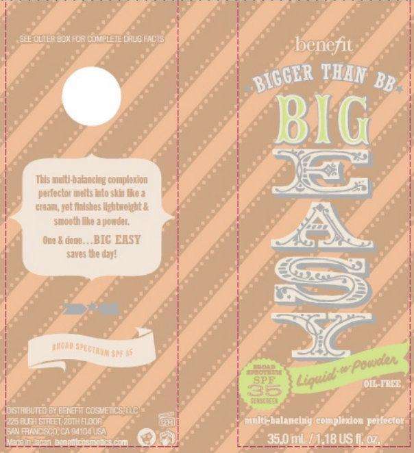 benefit BIG EASY BROAD SPECTRUM SPF 35 SUNSCREEN multi-balancing complexion perfector - 06 DEEP BEIGE