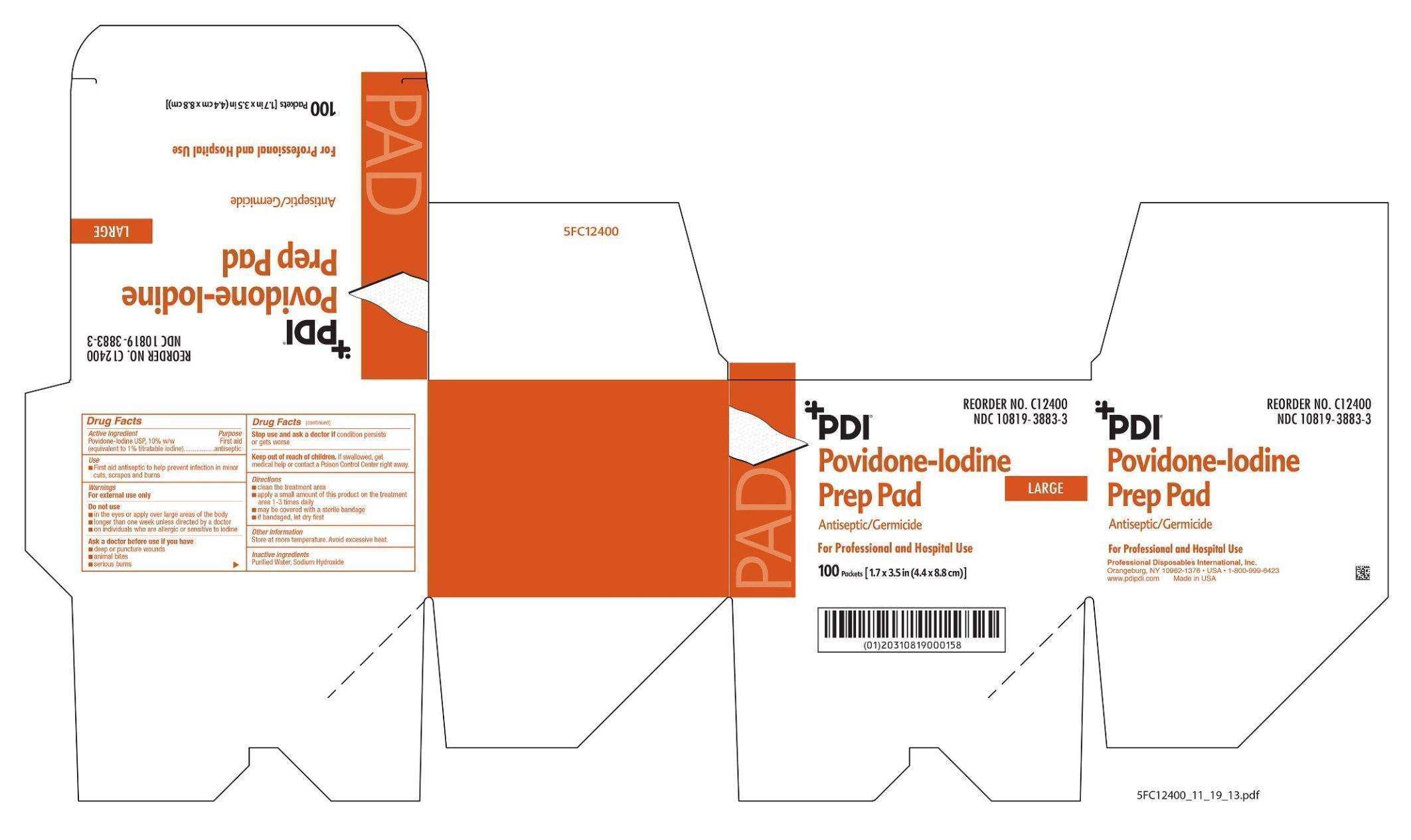 PVP Iodine Prep Pad