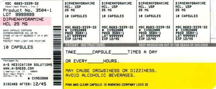 Diphenhydramine Hydrochloride