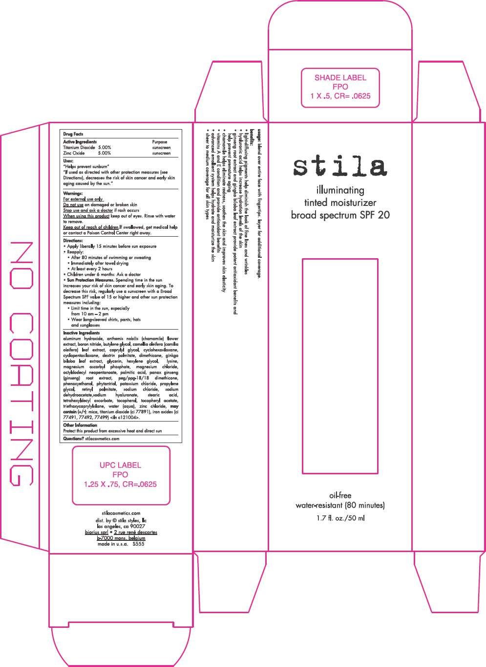 Stila illuminating tinted moisturizer broad spectrum SPF 20