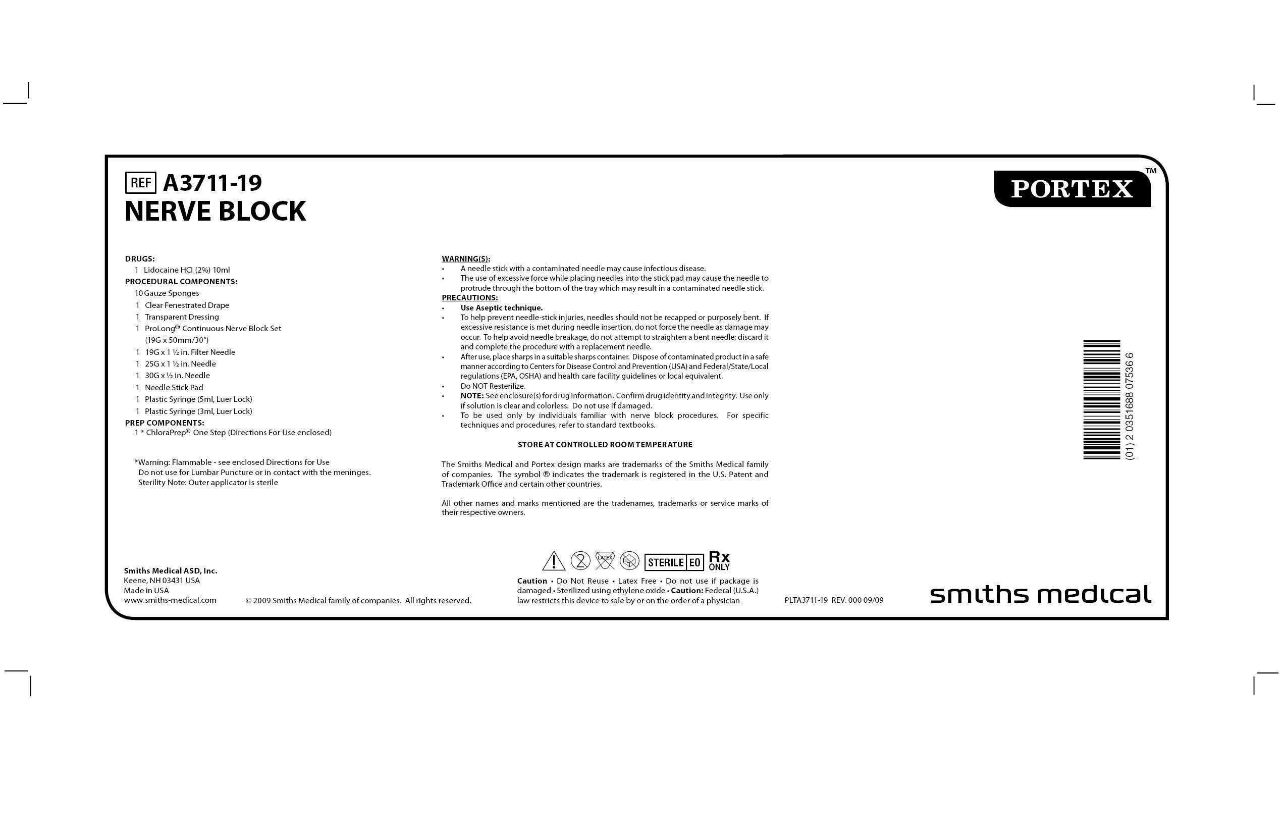 A3711-19 NERVE BLOCK