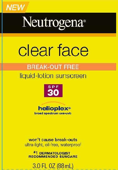 Neutrogena Clear Face Break-Out Free Sunscreen