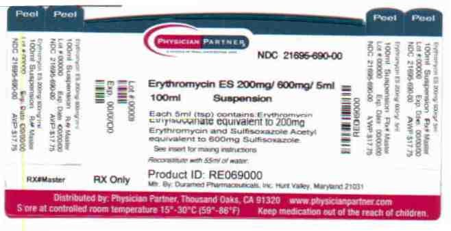 ERYTHROMYCIN ETHYLSUCCINATE AND SULFISOXAZOLE ACETYL