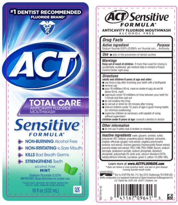 ACT Total Care Sensitive Anticavity Mint Mouth