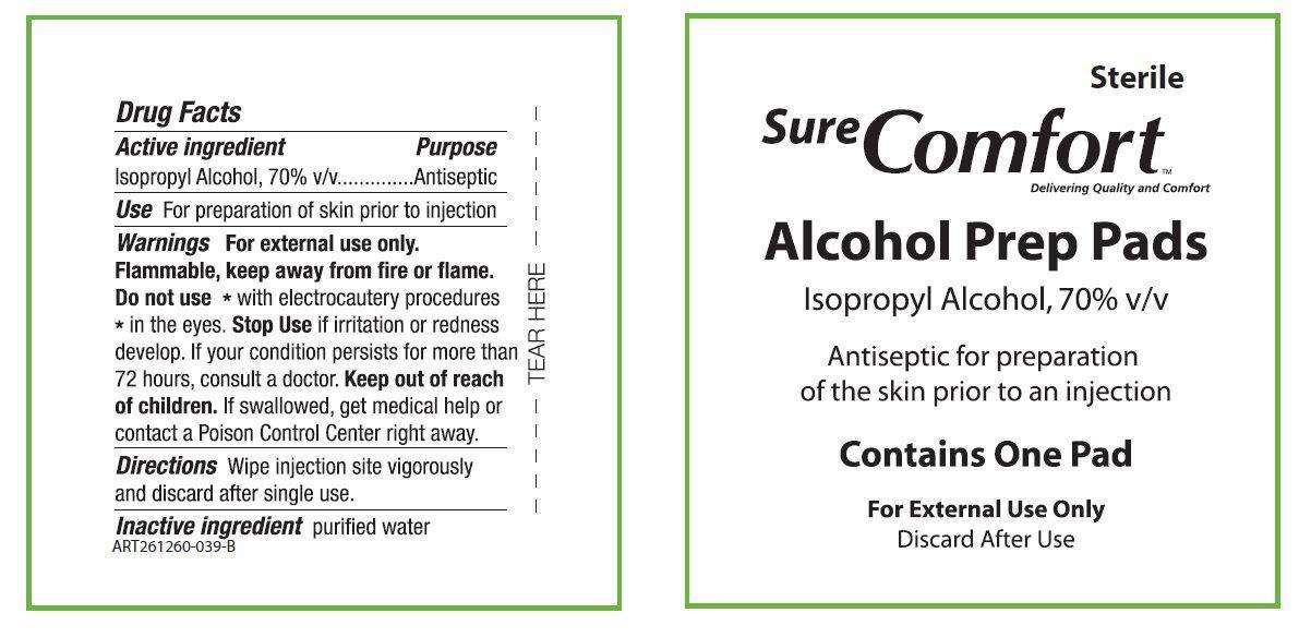 Sure Comfort Alcohol Prep Pads