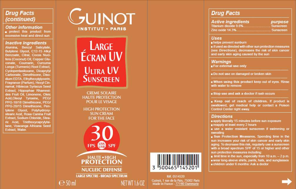 GUINOT Ultra UV Sunscreen High Protection Sun For The Face SPF 30