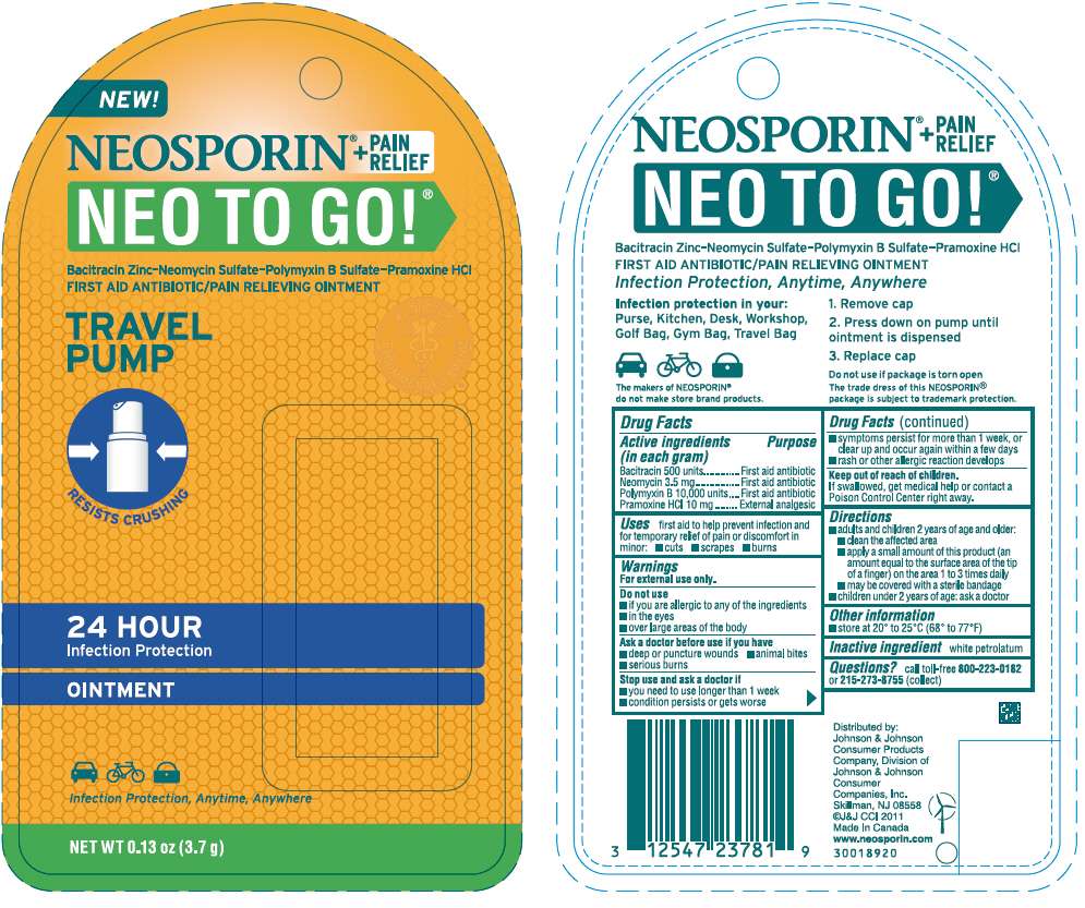 Neosporin Plus Pain Relief Neo To Go