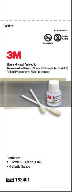 Skin antisepsis, oral cleansing, nasal antisepsis