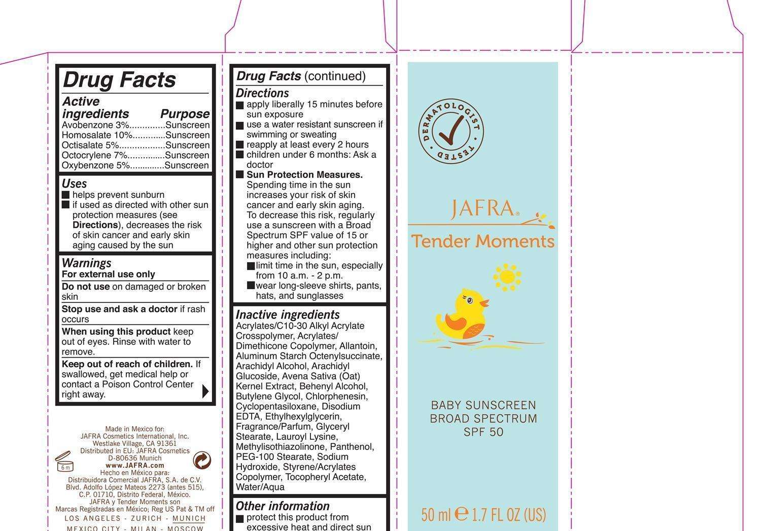 Tender Moments Baby Sunscreen Broad Spectrum SPF 50