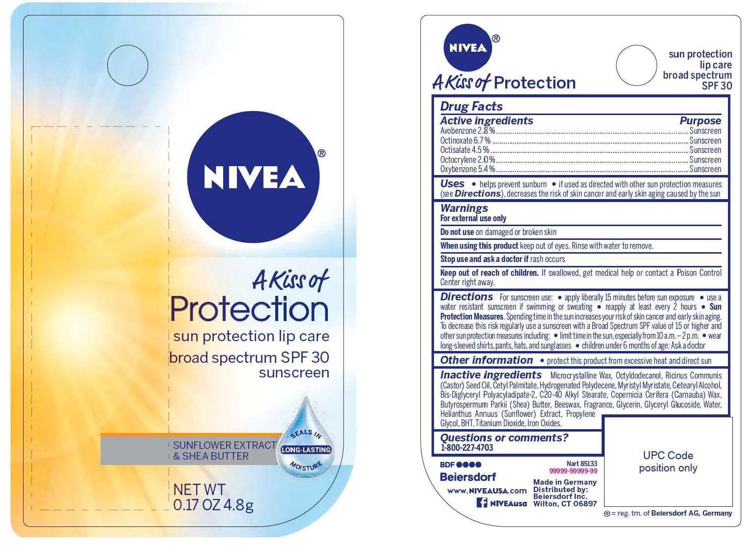 Nivea A Kiss of Protection Lip Care