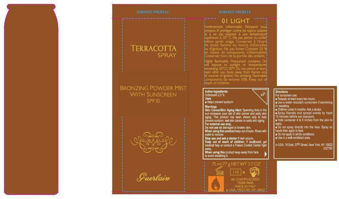 TERRACOTTA BRONZING MIST WITH SUNSCREEN SPF 10 LIGHT 01