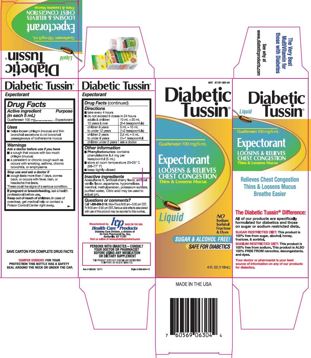 Diabetic Tussin Expectorant