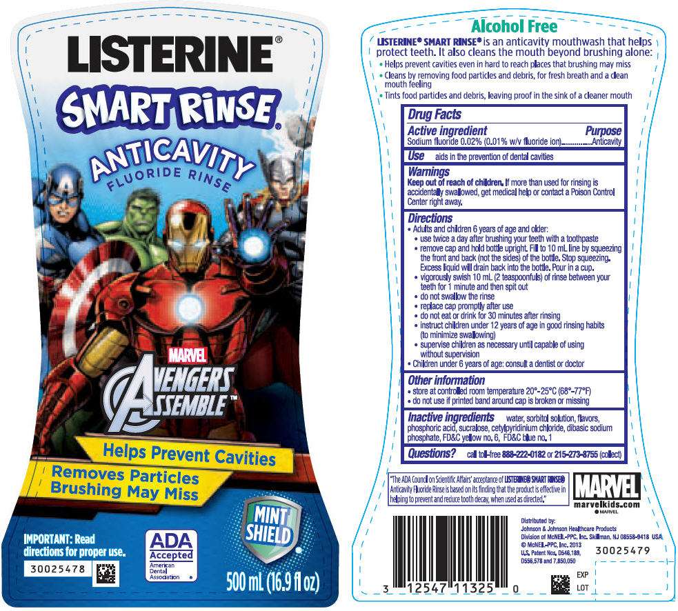 Listerine SmartRinse Anticavity Fluoride Rinse